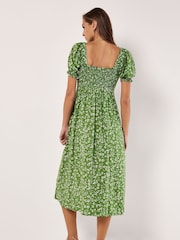 Apricot Sarasa Florales Bow Midikleid - Bild 2 von 4