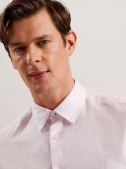 Ted Baker Pink Romeos Linen Shirt - Image 2 of 5