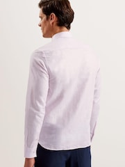 Ted Baker Pink Romeos Linen Shirt - Image 4 of 5