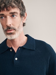Azul marino - Regular Fit Signature 100% Merino Wool Midweight Jumper - Imagen 5 de 8