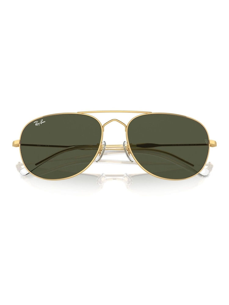 Ray-Ban Gold Tone Bain Bridge Rb3735 Pillow Sunglasses - Image 7 of 7