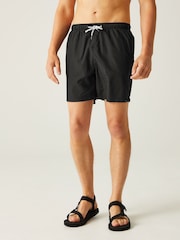 Regatta Black Mens Mackleyna Swim Shorts - Image 1 of 8