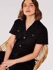 Apricot Black Boiler Suit With Poppers - Image 5 of 5