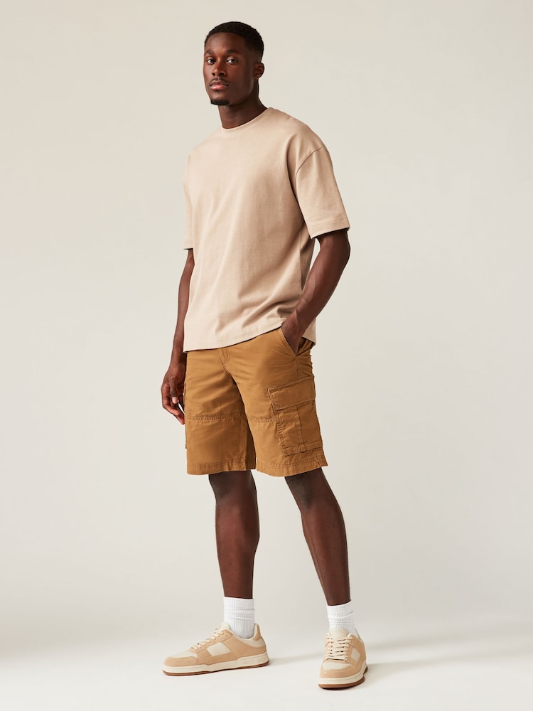 Коричневый - JACK & JONES 100% Cotton Cargo Utility Shorts - Изображение 2 из 6 Коричневый - JACK & JONES 100% Cotton Cargo Utility Shorts - Изображение 2 из 6