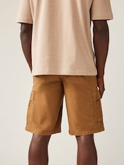 Коричневый - JACK & JONES 100% Cotton Cargo Utility Shorts - Изображение 3 из 6