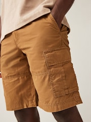 Коричневый - JACK & JONES 100% Cotton Cargo Utility Shorts - Изображение 4 из 6