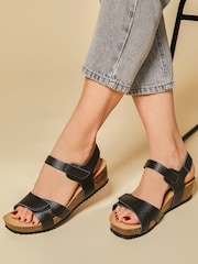 Negro - Jones Bootmaker Joanie Leather Sandals - Imagen 1 de 6