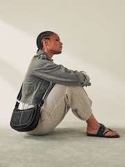 Black Cross-Body Saddle Bag - Image 1 of 8