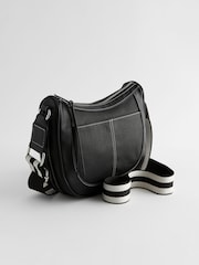 Black Cross-Body Saddle Bag - Image 3 of 8