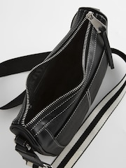 Black Cross-Body Saddle Bag - Image 5 of 8