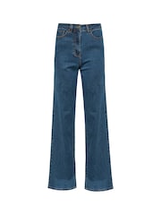 Long Tall Sally Blue Bea Wide Leg Jeans - Image 4 of 4
