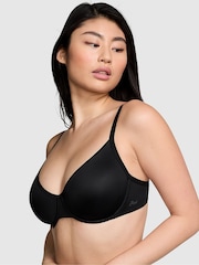 Victoria's Secret PINK Black Soft Stretch Unlined Scoop Bra - Image 1 of 3