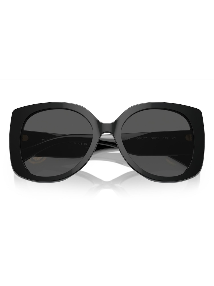 Versace Black Ve4387 Rectangle Sunglasses - Image 5 of 5