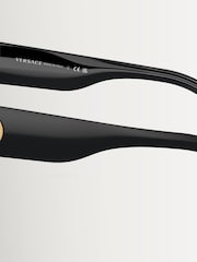 Versace Black Ve4387 Rectangle Sunglasses - Image 6 of 10