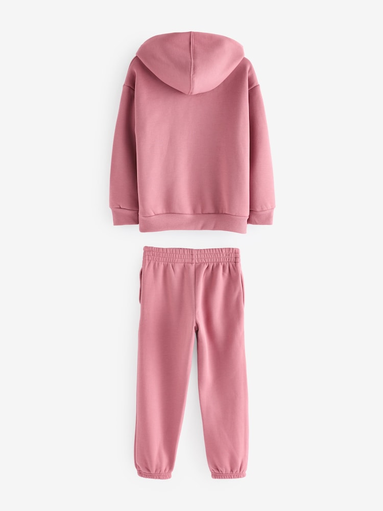 Converse Pink Little Kids Hoodie and Jogger Set - Image 2 of 6