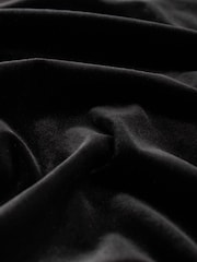 Black V-Neck Velvet Maxi Dress - Image 7 of 7