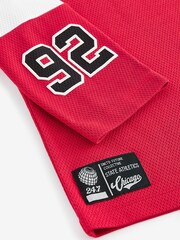 Red 100% Cotton Long Sleeve Varsity T-Shirt (3-16yrs) - Image 3 of 4