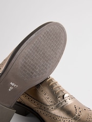Bronze Forever Comfort® Slim Leather Formal Brogue Lace Up Shoes - Image 6 of 7