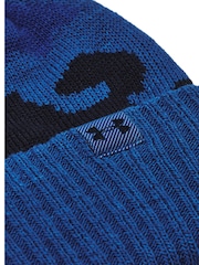 Under Armour Blue Beanie and Gloves Set - Image 4 of 4