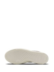 Nike White/Black Court Vision Alta Platform Trainers - Image 6 of 9