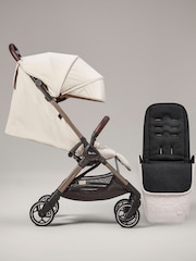 Silver Cross Almond Clic Compact Pushchair and Footmuff Bundle - Image 1 of 6