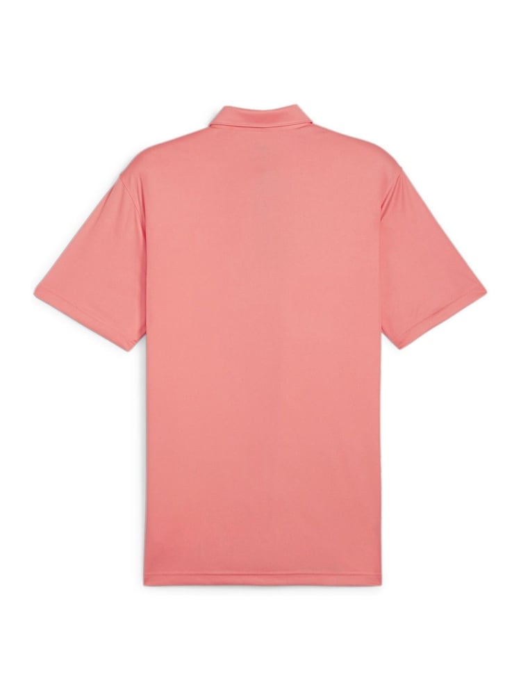 Puma Pink Pure Solid Golf Mens Polo Shirt - Image 6 of 6