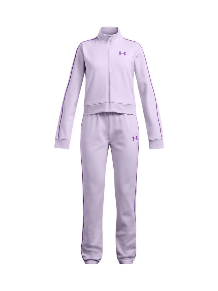 Under Armour Purple Icon Knit Cropped Tracksuit - Image 1 of 3 Under Armour Purple Icon Knit Cropped Tracksuit - Image 1 of 3
