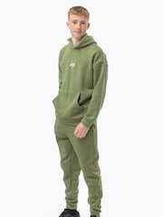 Hype. Kids Khaki Green Tracksuit - Image 3 of 4