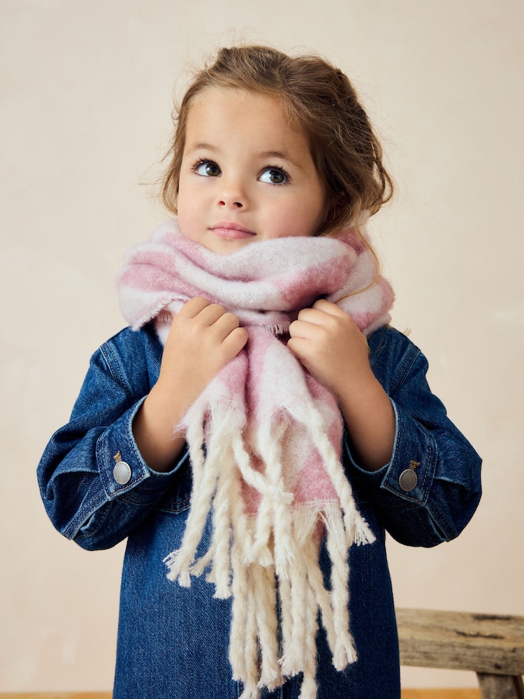 Pink/White Scarf (3-16yrs) - Image 2 of 4