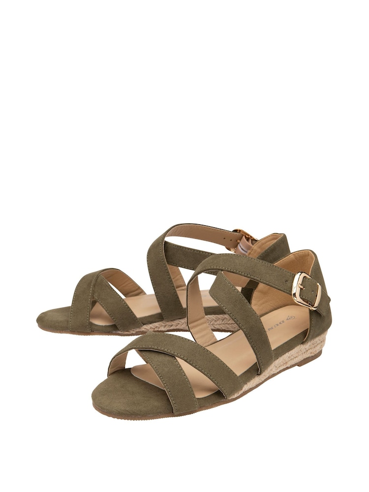 Dunlop Green Wedges Open Toe Sandals - Image 2 of 4