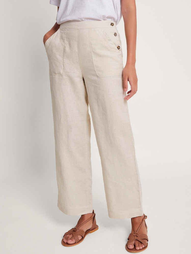 Monsoon Parker 100% Lenjerie de pat Decupat/Trei sferturi Pantaloni - Image 3 of 5