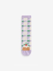 Cath Kidston Pink Christmas Socks 4 Pack - Image 5 of 7
