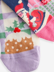 Cath Kidston Pink Christmas Socks 4 Pack - Image 6 of 7