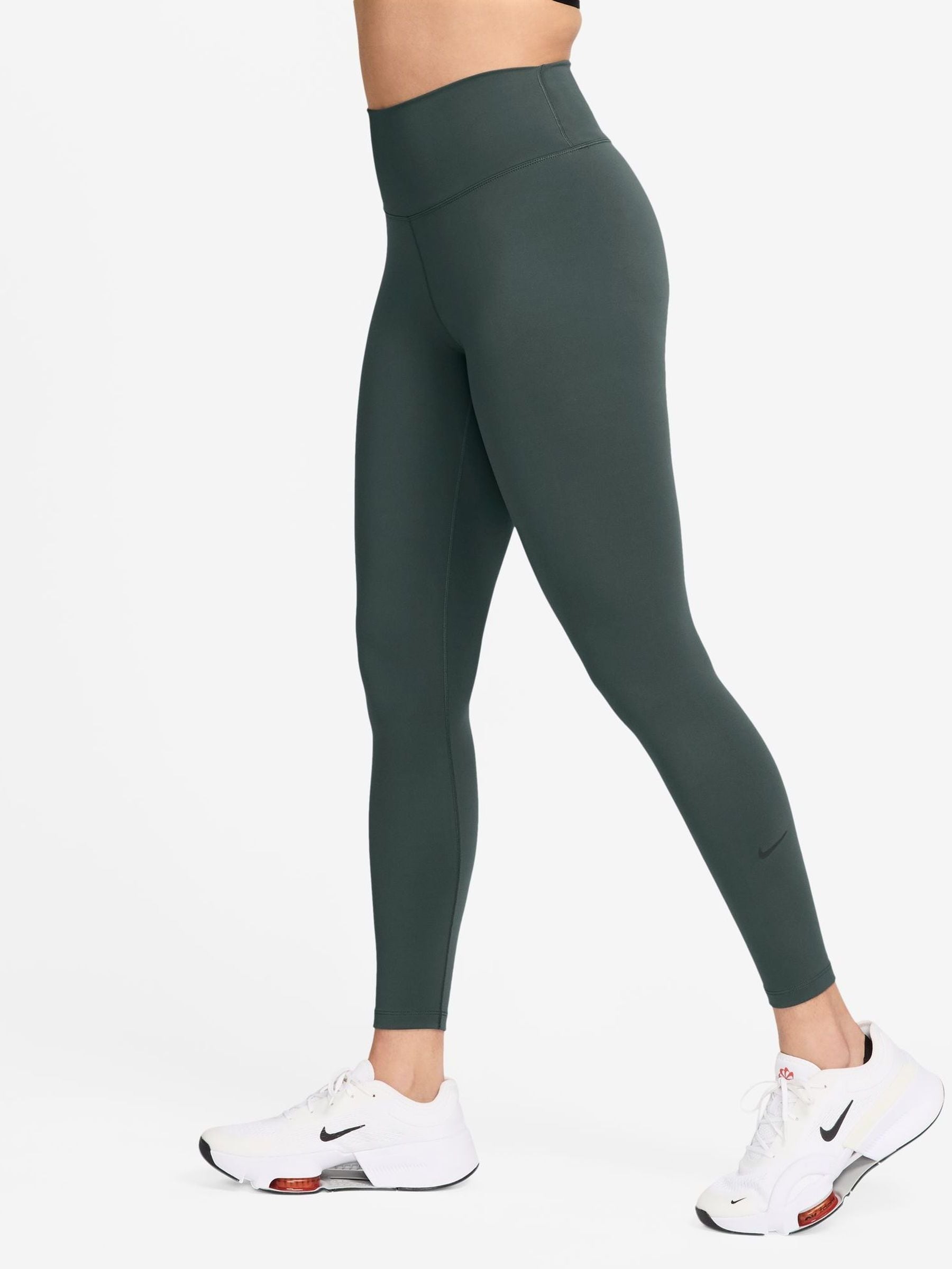 Nike Dark Green One High Waisted Full Length Leggings