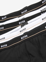 BOSS Black Stretch Cotton Logo Waistband 5-Pack Boxer Trunks - Image 2 of 2