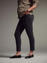 Black Mom Maternity Denim Jeans - Image 2 of 9
