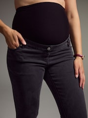 Black Mom Maternity Denim Jeans - Image 4 of 9