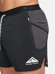 Nike Black Trail Dri-FIT 5 inch Brief-Lined Running Shorts - Image 4 of 9