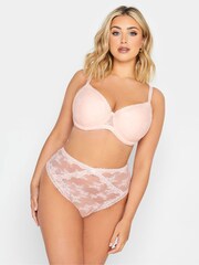 Yours Curve Pink Sheer Lace Padded Bra 2 Pack - Image 5 of 5