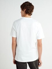 Lyle & Scott White Tonal Eagle 100% Cotton T-Shirt - Image 2 of 4