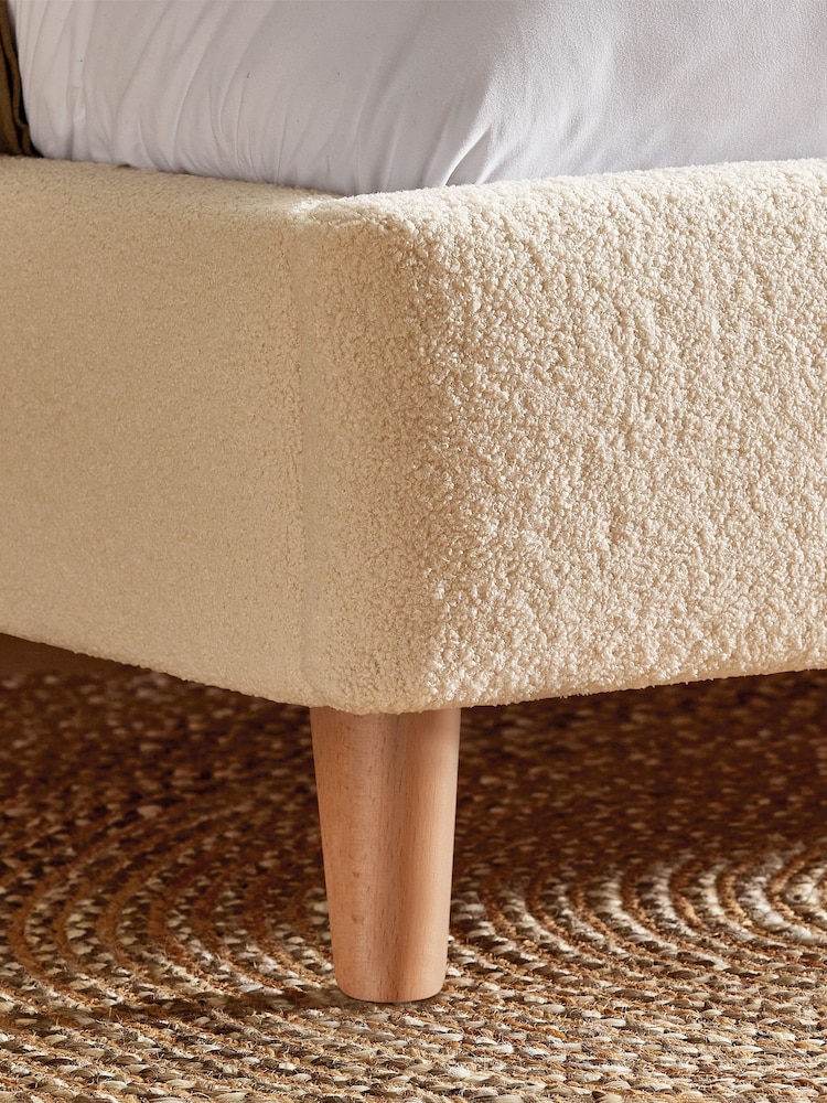Silentnight Ivory Boucle Evana Bedframe - Image 2 of 4