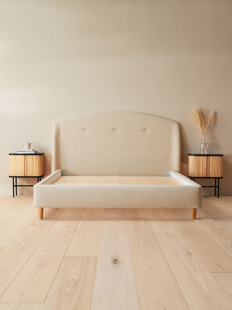 Silentnight Ivory Boucle Evana Bedframe - Image 4 of 4