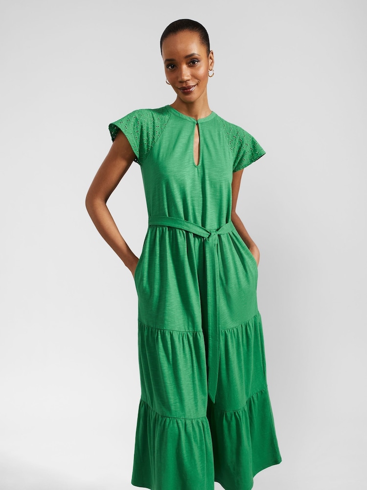 Hobbs Green Brodie Jersey Dress - Image 1 of 4
