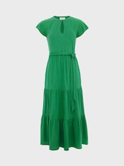 Hobbs Green Brodie Jersey Dress - Image 4 of 4