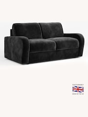 Jay-Be Luxe Velvet Charcoal Grey Deco 2 Seater Sofa Bed - Image 2 of 6
