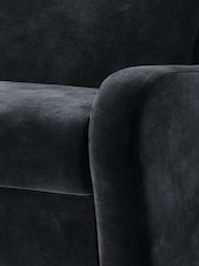 Jay-Be Luxe Velvet Charcoal Grey Deco 2 Seater Sofa Bed - Image 4 of 6
