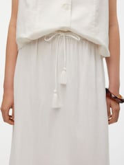 VERO MODA White Tiered Summer Maxi Skirt - Image 5 of 6