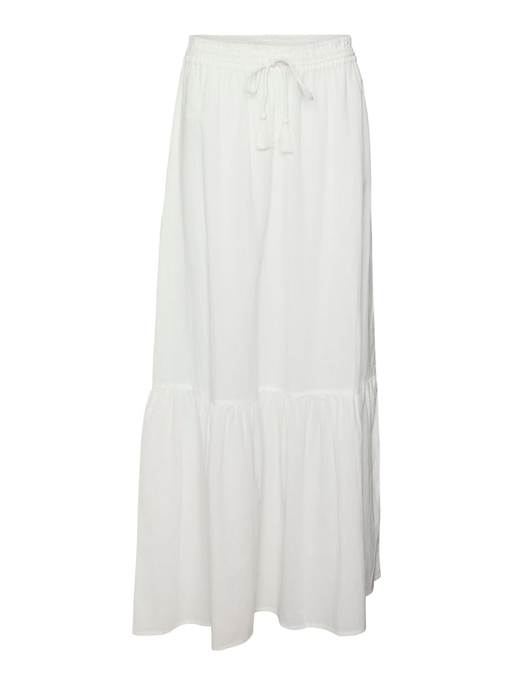 VERO MODA White Tiered Summer Maxi Skirt - Image 6 of 6 VERO MODA White Tiered Summer Maxi Skirt - Image 6 of 6