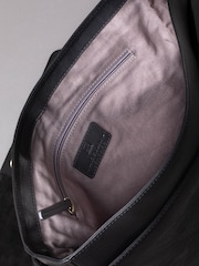 Lakeland Leather Black Large Keswick Leather Messenger Bag - Image 7 of 7