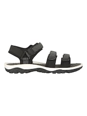 Negro - Sandalias con tiras para niños con 3 tiras de Mountain Warehouse - Imagen 2 de 8